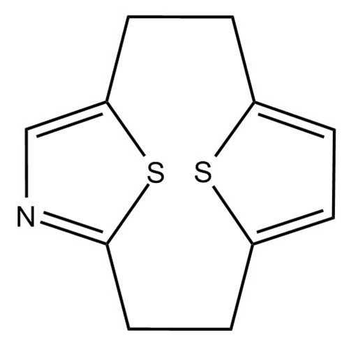 [2.2](2,5)Thiopheno(2,5)Thiazolophane (13,14-Dithia-5-azatricyclo[8.2.1.1^(4,7)]tetradeca-4,6,10,12-tetraene)