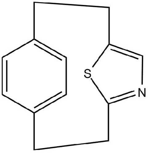 [2.2](2,5)Thiazolo(1,4)paracyclophane(15-Thia-5-azatricyclo[8.2.1.1^(4,7)]pentadeca-4,6,10,12,13-pentaene)
