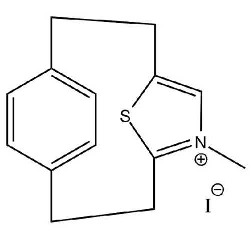 [2.2](2,5)Thiazolium(1,4)paracyclophane Iodide (15-Thia-5-aza-5-N,methyltricyclo[8.2.1.1^(4,7)]pentadeca-4,6,10,12,13-pentaene Iodide)