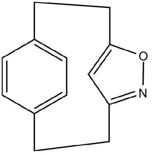 [2.2](3,5)isoxazolo(1,4)paracyclophane (5-Oxa-6-azatricyclo[8.2.1.1^(4,7)]pentadeca-4(15),6,10,12,13-pentaene)