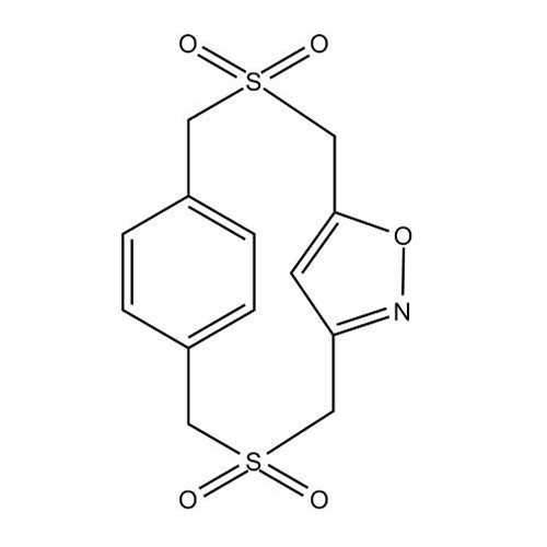 [3.3]Disulphono(3,5)Isoxazolo(1,4)paracyclophane (6-Oxa-3,10-dithia-7-azatricyclo [10.2.2.1^(5,8)]heptadeca-5(17),7,12,14,15-pentaene-3,3,10,10-tetraoxide)