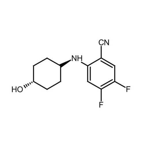 4,5-difluoro-2-[(trans-4-hydroxycyclohexyl)amino]benzonitrile