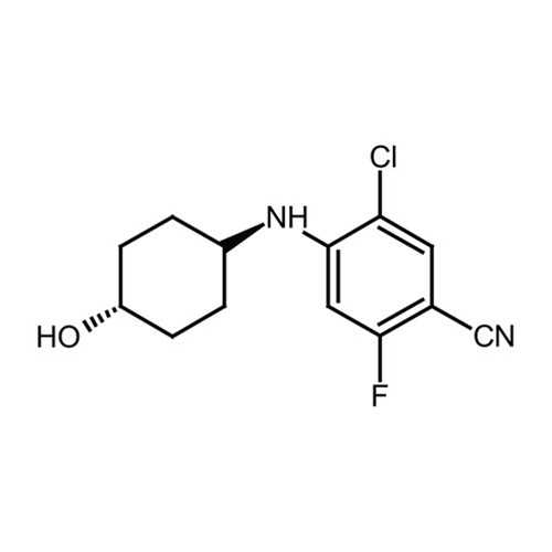 5-chloro-2-fluoro-4-[(trans-4-hydroxycyclohexyl)amino]benzonitrile